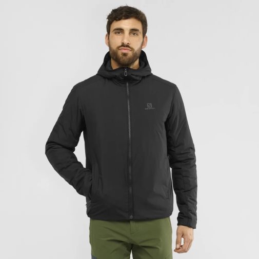 Black Salomon Outrack Men's Insulated Jackets | IE ND3047